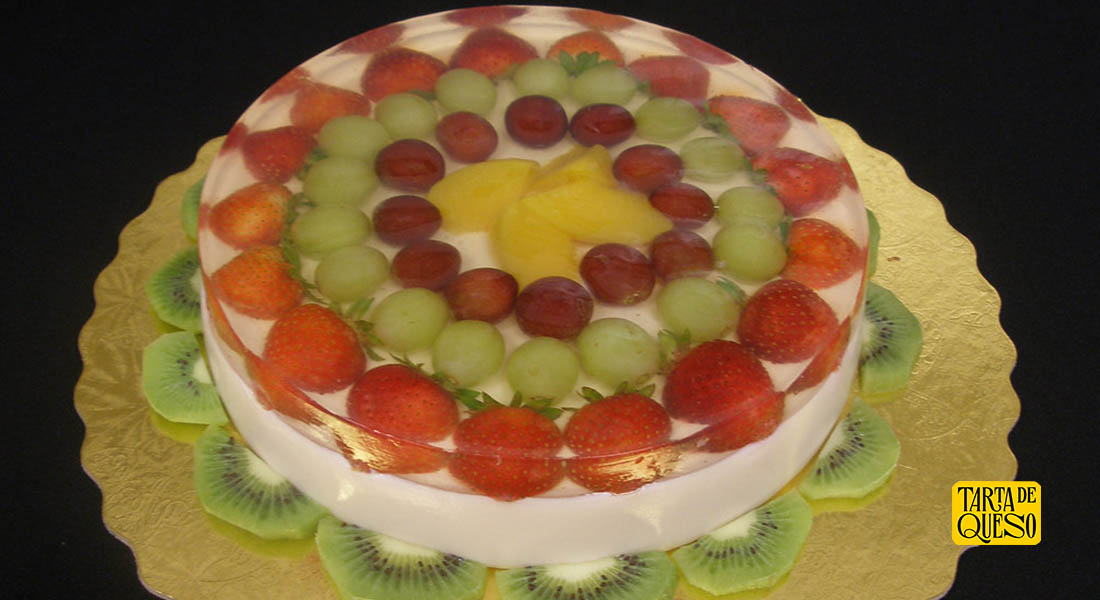 gelatina con frutas