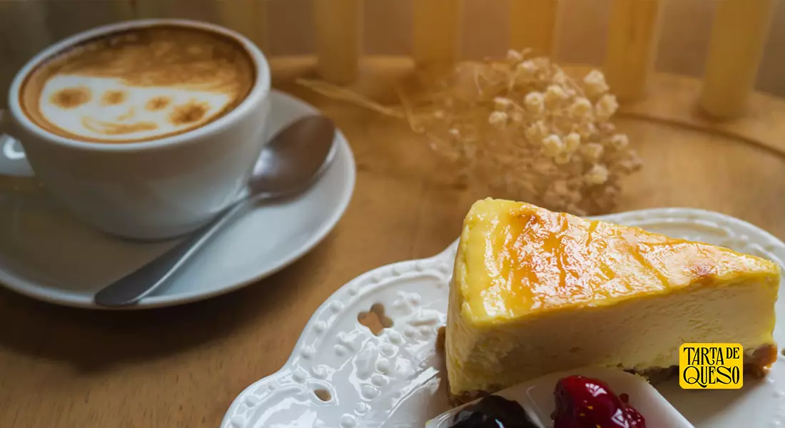 cafe tarta de queso